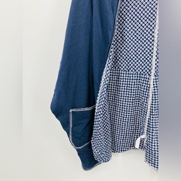 Lucky brand | navy blue oversizeded kimono / cardigan wrap | large / XL - Picture 2 of 6